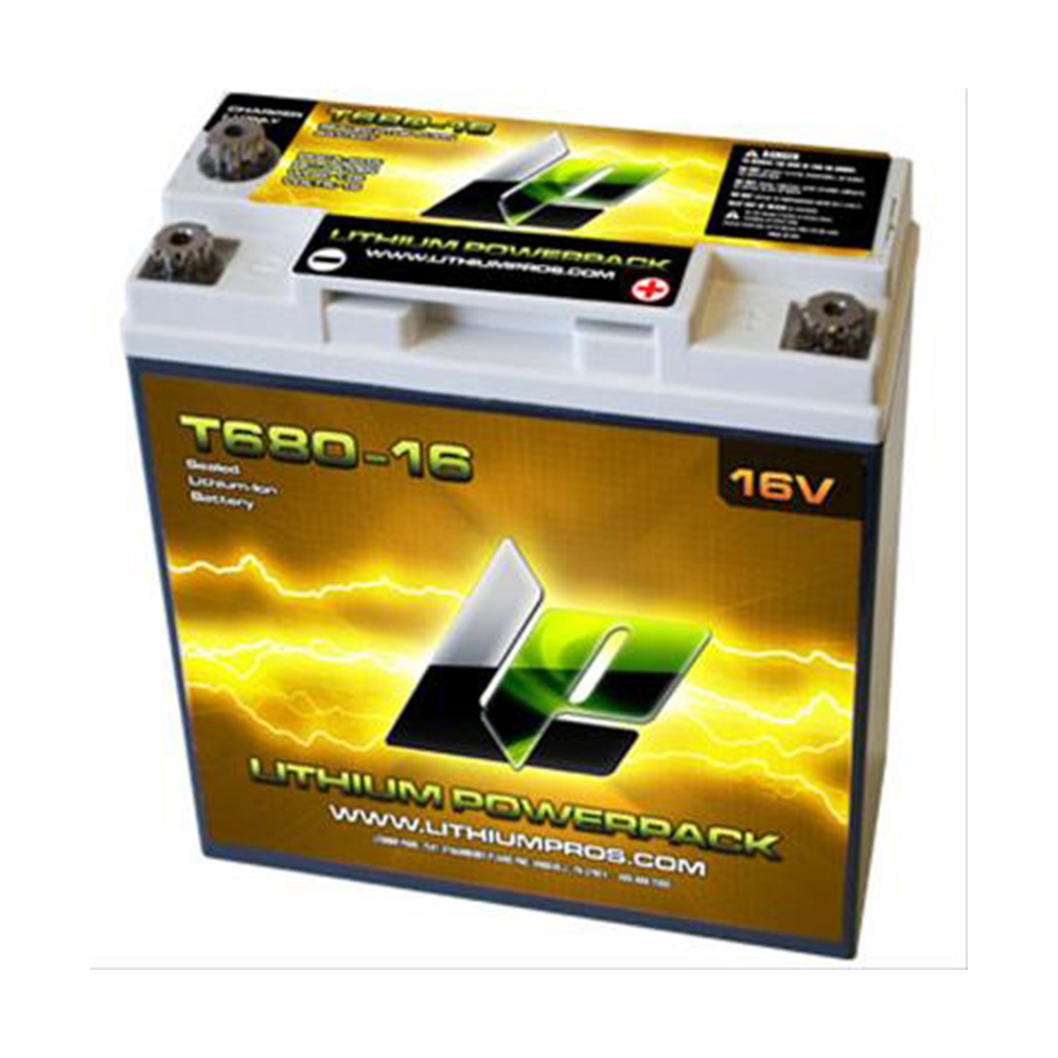 Battery Racing,16V Lithium,Li-Ion Powerpack, 16V/25 RC, Three post
