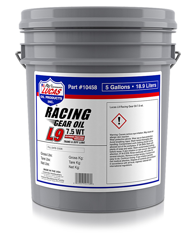 Gear Oil, L9, Racing Only, Synthetic, 7.5W ,18.9L