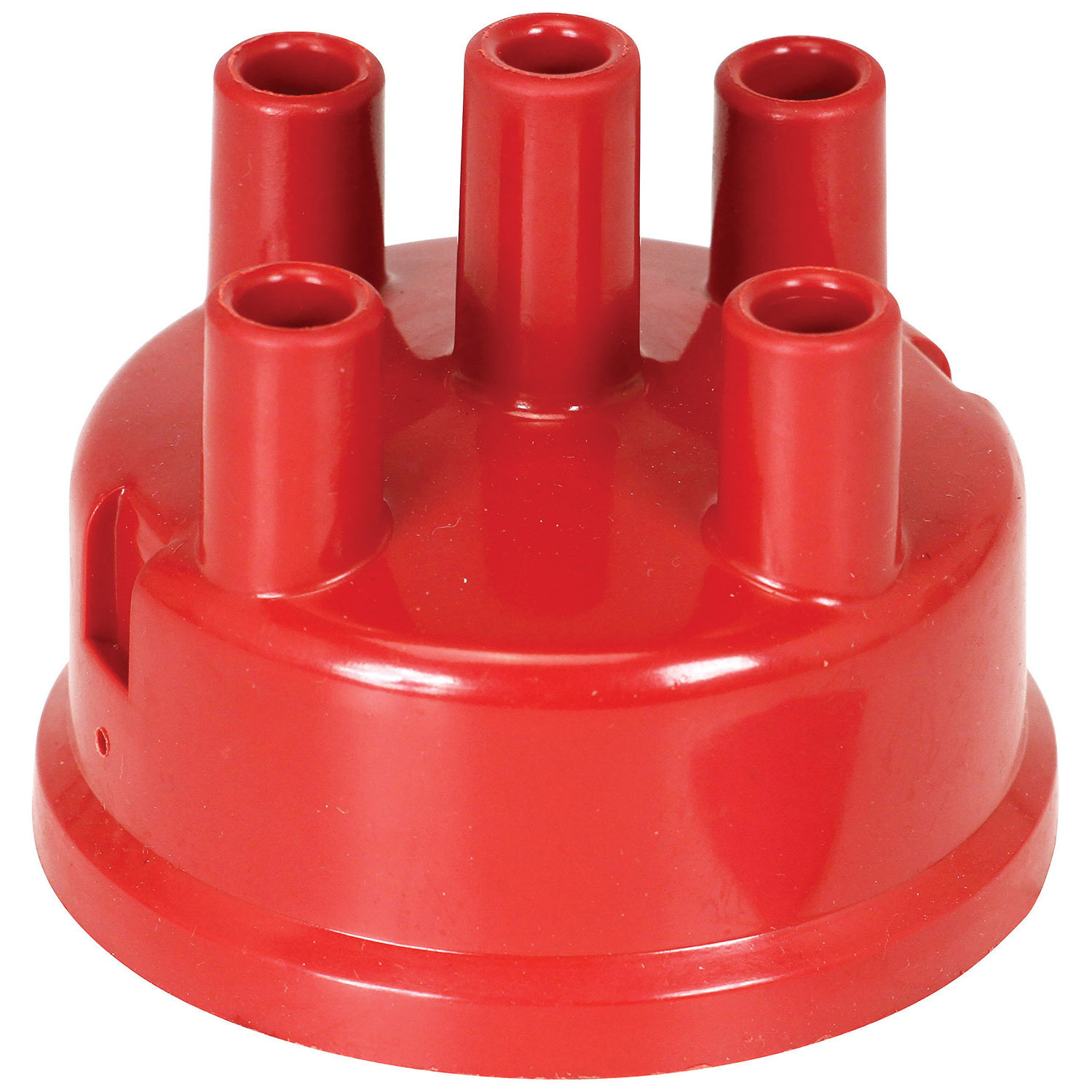 Distributor Cap, Female, Socket-Style, Red, Clamp-Down, Mallory, L4, Each