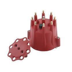 Distributor Cap, Male/HEI-Style, Red, Promaster, Screw-Down, GM, V8, Each