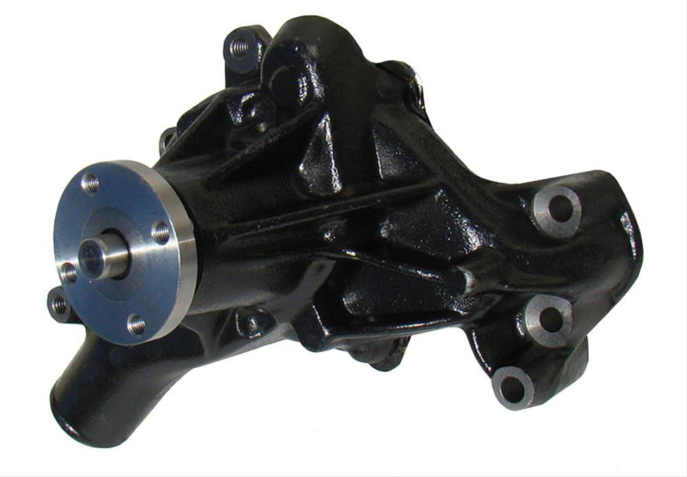 MILODON Water Pump, Mechanical, High-Volume, Long, 1969-1976, For Chevrolet Small Block, 327/350/400, Steel, Natural, Each
