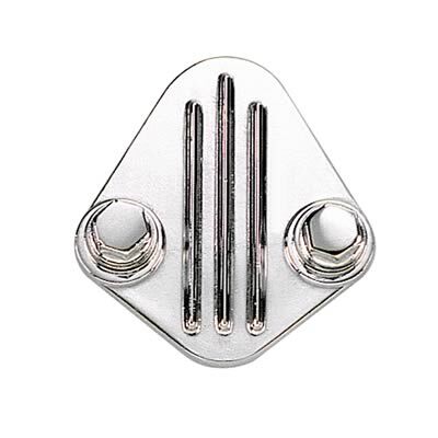 Fuel Pump Block-Off Plate Aluminum Polished Chevrolet Chrysler Ford Dodge Plymouth Each