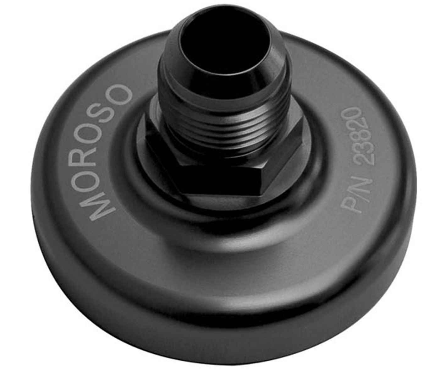 Oil Filter Block Off Plate; BBC/SBC w/Bolt Hole In Center Of Filter Pad; Dry Sump/External Oil Pump; Drilled/Tapped 0.5 in. NPT Fitting; Incl. Mountin