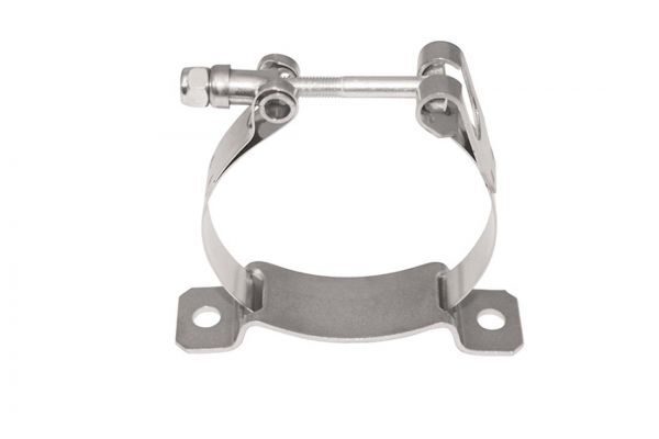 Mounting Bracket, Overflow Tank, Clamp Mount, 3in. , Steel, Zinc Plated, Each