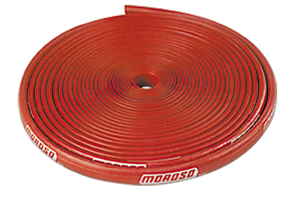 Heat Protection, Insulated Spark Plug Wire Sleeve, Fits 7-8mm Wire, 25 ft. Length, Red, Each