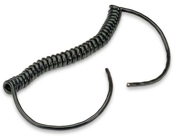 Electrical Stretch Cord, 16-Gauge, 4 ft. Length, Black, Each