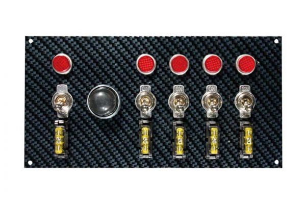 SWITCH PANEL, TOGGLE, GREY/BLACK