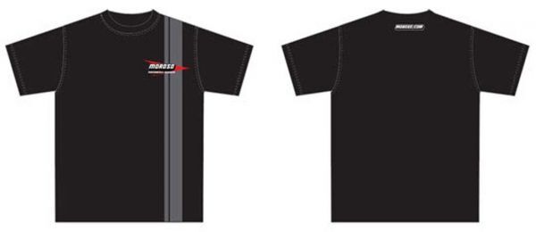 T-Shirt, Short Sleeve, Cotton, Black, Moroso Performance Logo, XL, Each