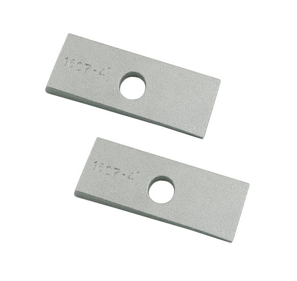 Traction Bar Wedges, Cast Aluminum, 4 Degree, Pair