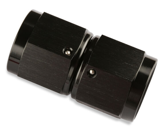 -4 AN Female, Swivel, Aluminium, Adapter, Black