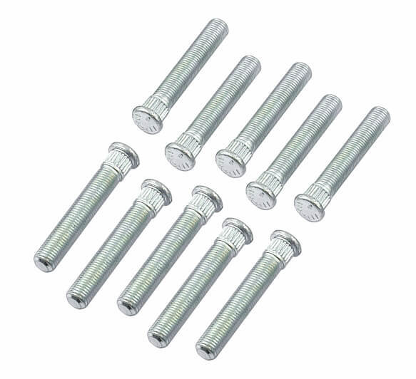 Wheel Lug Stud Competition 7/16 in. x 20 Thread 2.625 in Long Knurl Dia. 0.480 in Dia. Set of 10