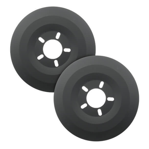 Brake Dust Shields, Aluminum, Black, 15 in. Diameter Wheel, 5 x 4.50/4.75/5.00 in. Bolt Patterns, Pair