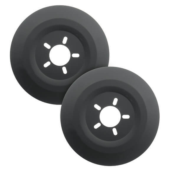 Brake Dust Shields, Aluminum, Black, 16 in. Diameter Wheel, 5 x 4.50/4.75/5.00 in. Bolt Patterns, Pair