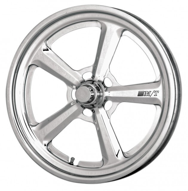 Wheel Pro-5 Drag Aluminum Polished 15 in. x 3.5 in. 5 x 4.75 in. Bolt Circle 2.25 in. Backspace Each