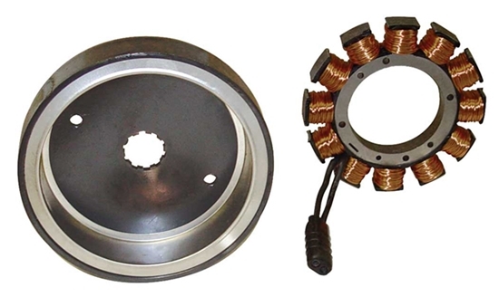 38AMP ROTOR/STATOR KIT ST 2001/2006,DYNA 2004/2005 RPLS HD29981-95 & HD 30017-01A