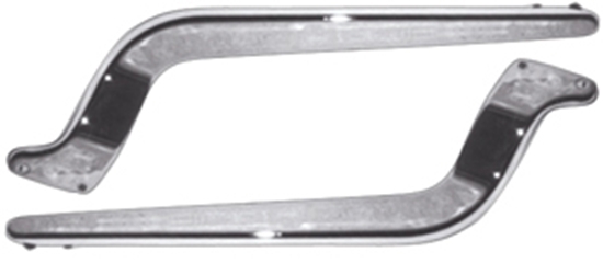 REAR FENDER SUPPORTS CHROMED 5 SPD SOFTAIL MODELS 1986/1999 SMOOTH W/INTERNAL MOUNT HOLES