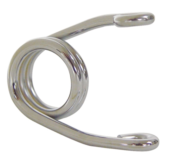 TORSION TYPE SOLO SEAT SPRING 2' CUSTOM SEAT USE, CHROME PLT HEAVY DUTY SPRING STEEL
