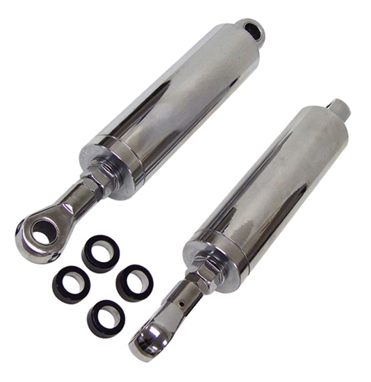 NARROW BODY ADJ SHOCKS SOFTAIL 1984/1999 & CUST FRAME ADJUSTABLE LENGTH,CHROME PLT