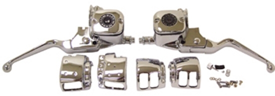 HB CONTROL KIT FOR HYD CL CP 96/L*STYLE W/SIGHT GLASS 9/16' MCL BORES, CHROME SWITCHES
