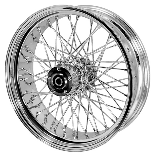 WHEEL, BILLET HUB 60 SPOKE ALL 00/L REAR 3/4BRGS 16X3.00 CHROME, BILLET HUB