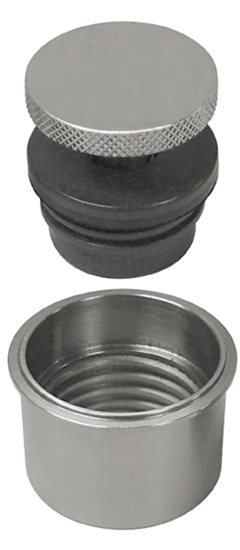 Flush Mnt Gas Cap Kit W/Weld In Bung For 1-13/16 in. Hole Cap 1-5/8 in. Od Knurled Cap W/Seal Cp
