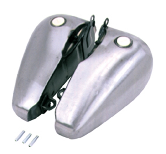 Gas Tank, Flatside Fatbob 6 Gal Softail 84/99, FXWG 85/86 Use Screw In Gas Caps