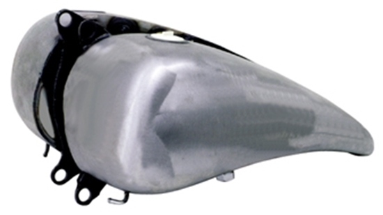 Gas Tank, 2 in. Stretch Fatbob 5.5 Softail 84/99 FXWG 85/86 Custom App Use Screw In Type Gas Caps