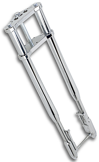 INVERTED FORK FRONT END ASSEMBLY FOR HARLEY +, 6 5 DEGREE