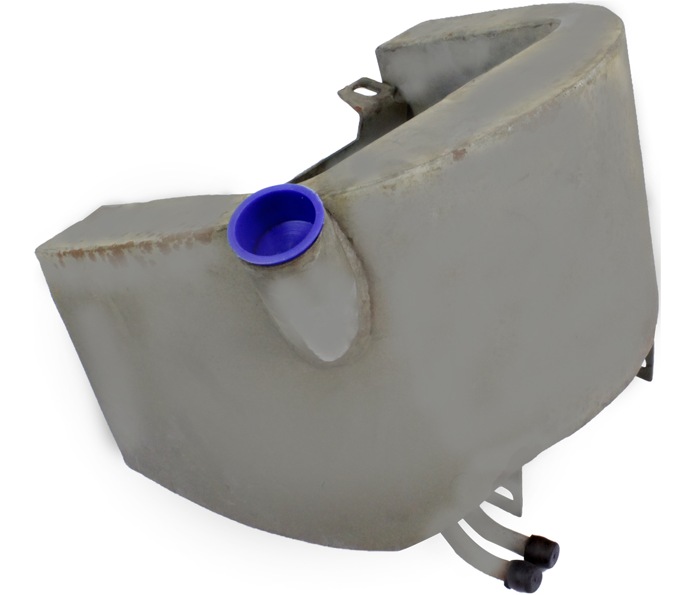 Horse Shoe OEM Style Oil Tank EVO SoFrontail & Custom Frames, Raw Finish