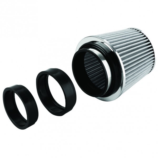 Filter 3-3.5-4 inch Neck Chrome End Cap