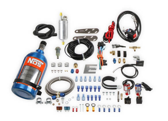 Nitrous Oxide System, Motorcycle/ATV Fogger, Wet, 2 lb. Bottle, Blue, Carburetor, Kit