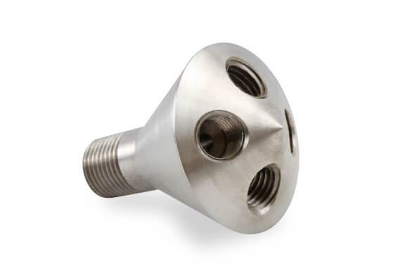 1 IN 4 OUT 1/16' STAINLESS SHOWERHEAD