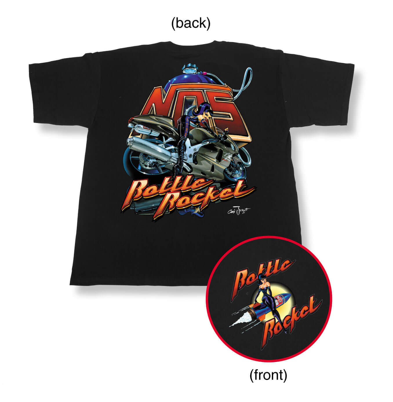 NOS Rocket Bike T-Shirt, X-Large