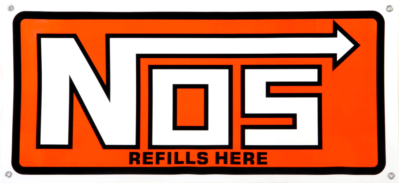 NOS in. Refills Herein. Banner, 18in. x 38in.