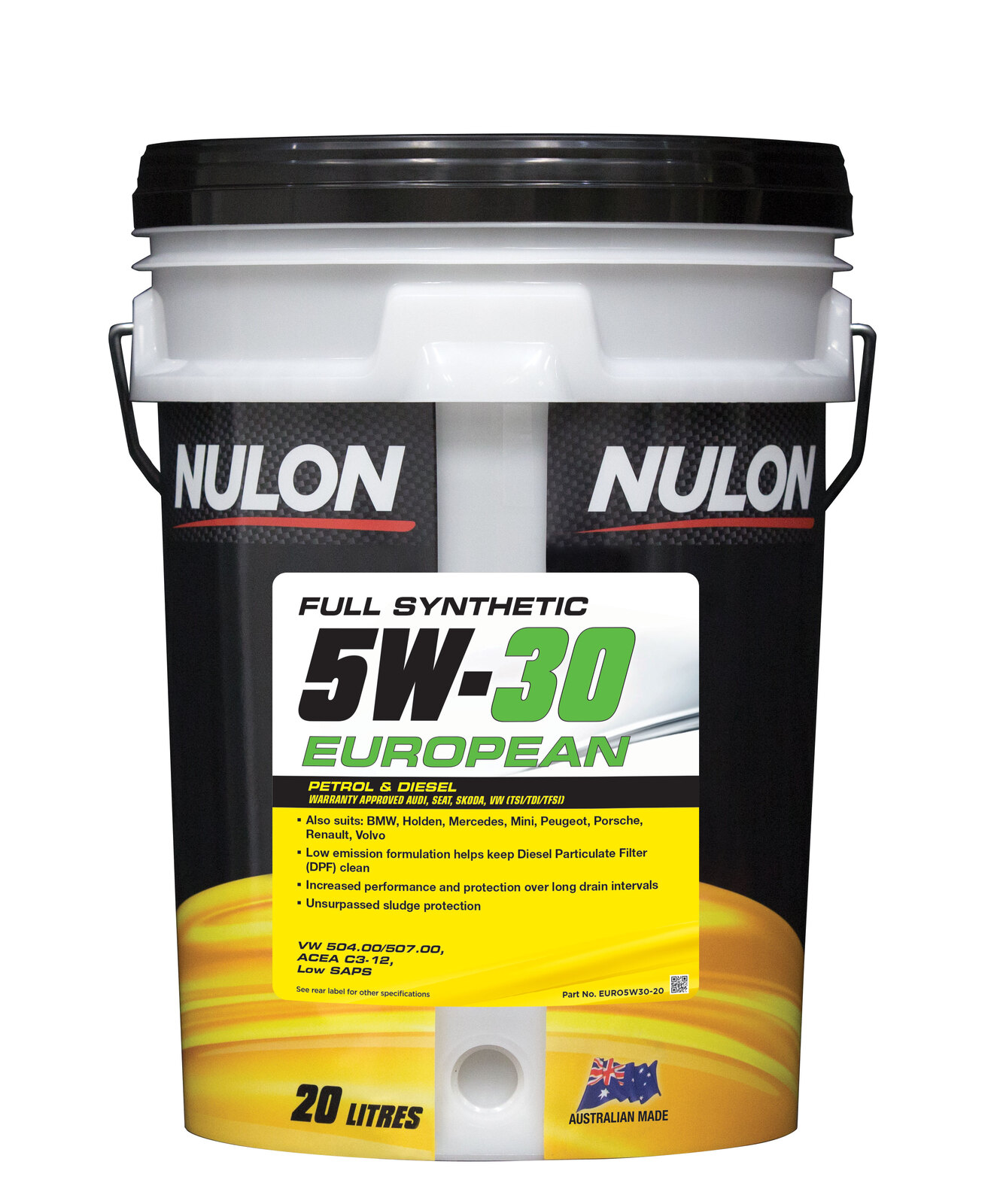 NULON Full Synthetic Euro Engine Oil 20L Bucket, Each
