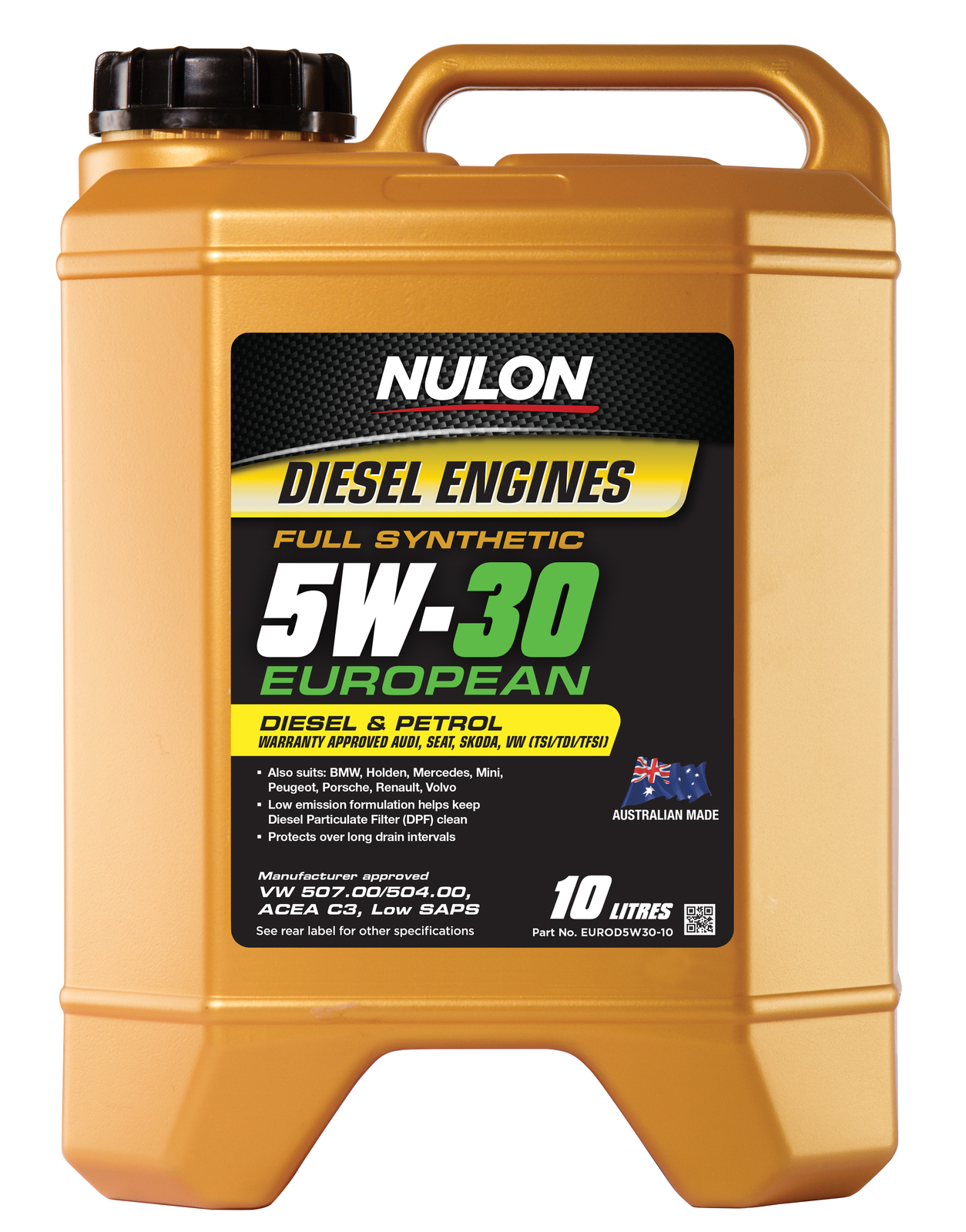 NULON Full Synthetic Euro Engine Oil 10L, Each