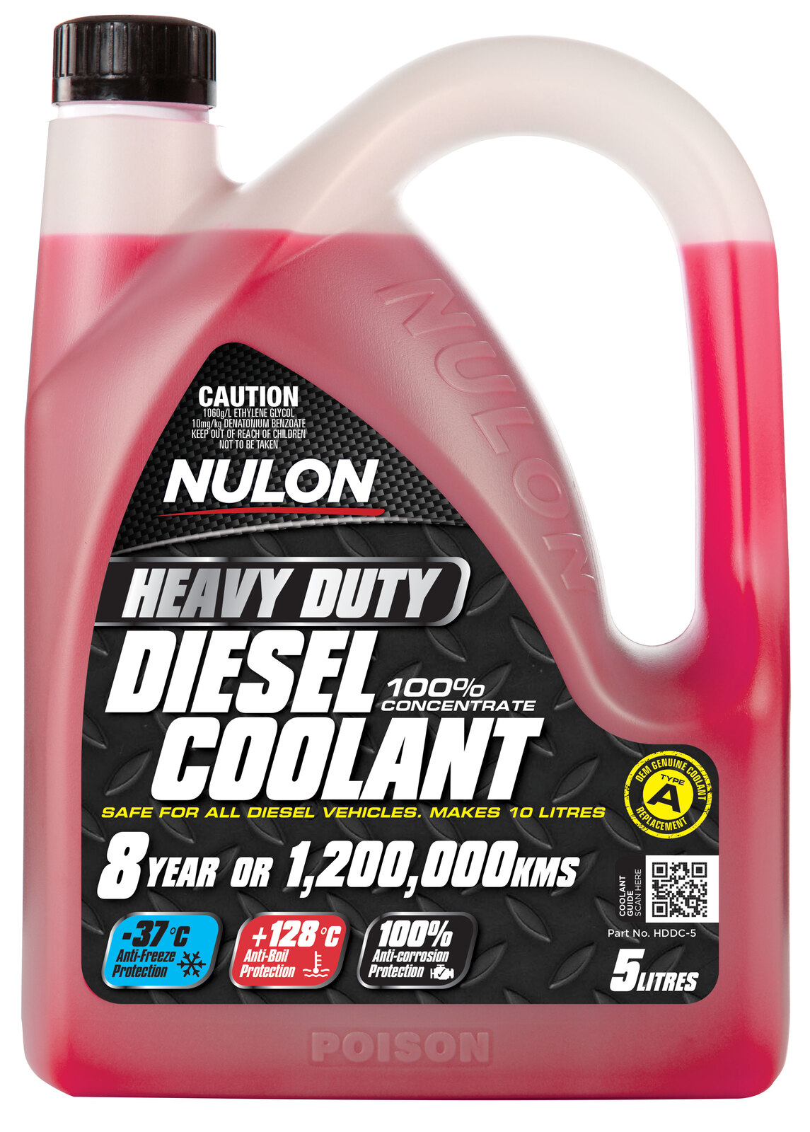 NULON Heavy Duty Diesel Coolant Concentrate 5L, Each