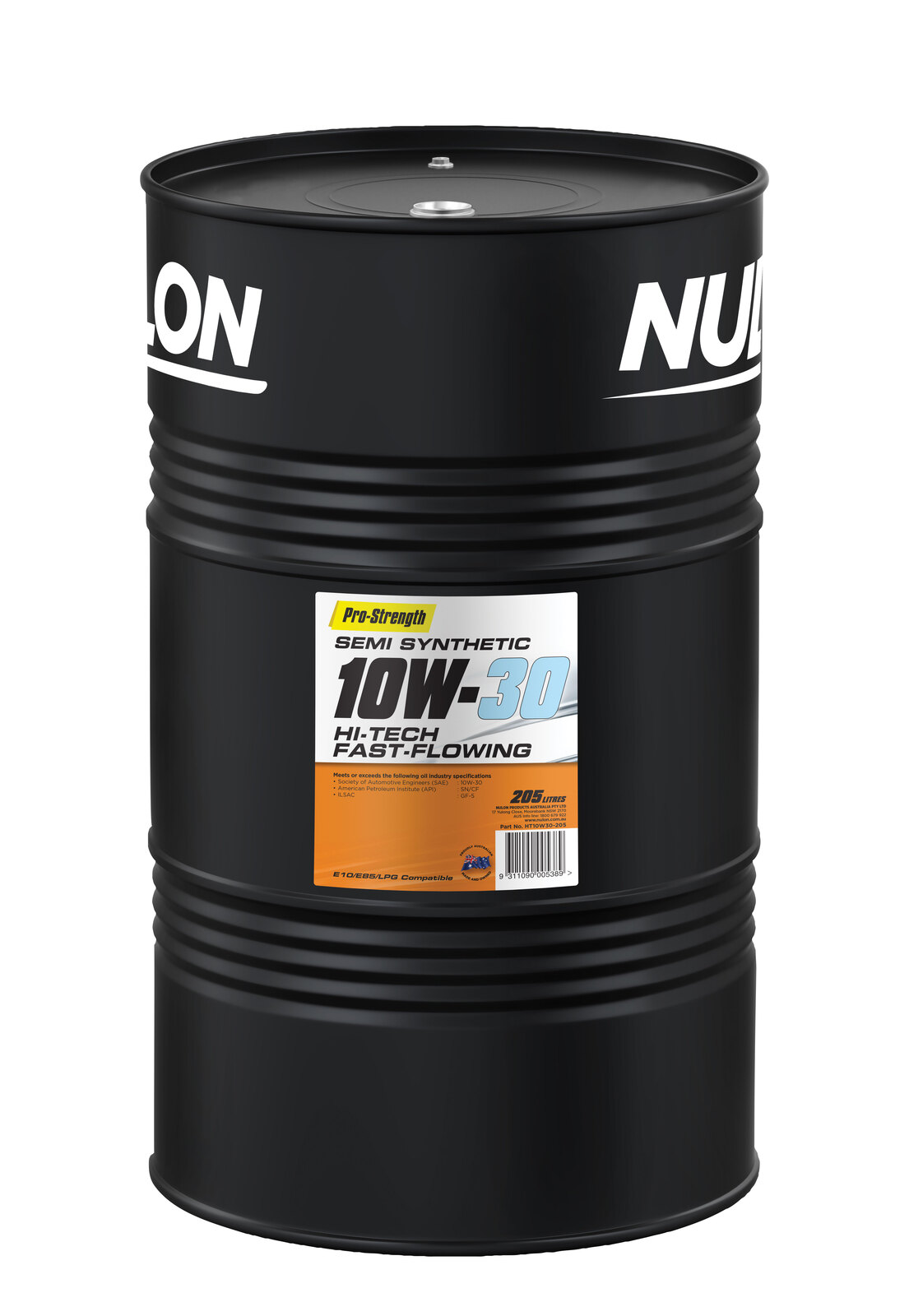 NULON Hi-Tech Fast Flow Engine Oil 205L Drum, Each