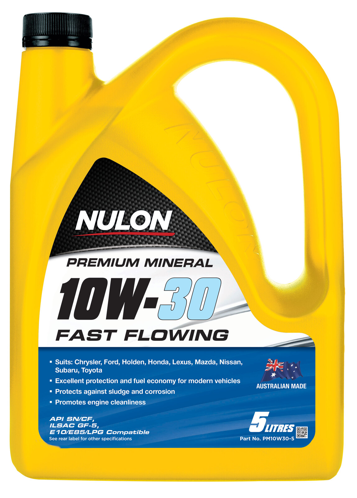 NULON Premium Mineral 10W30 Engine Oil 5L, Each