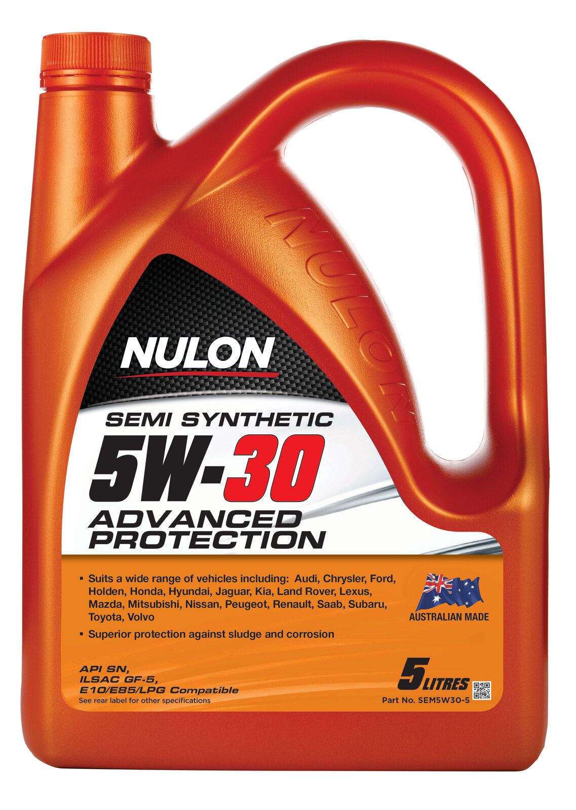 NULON Semi Synthetic Advanced Protection 5W30 Engine, Each