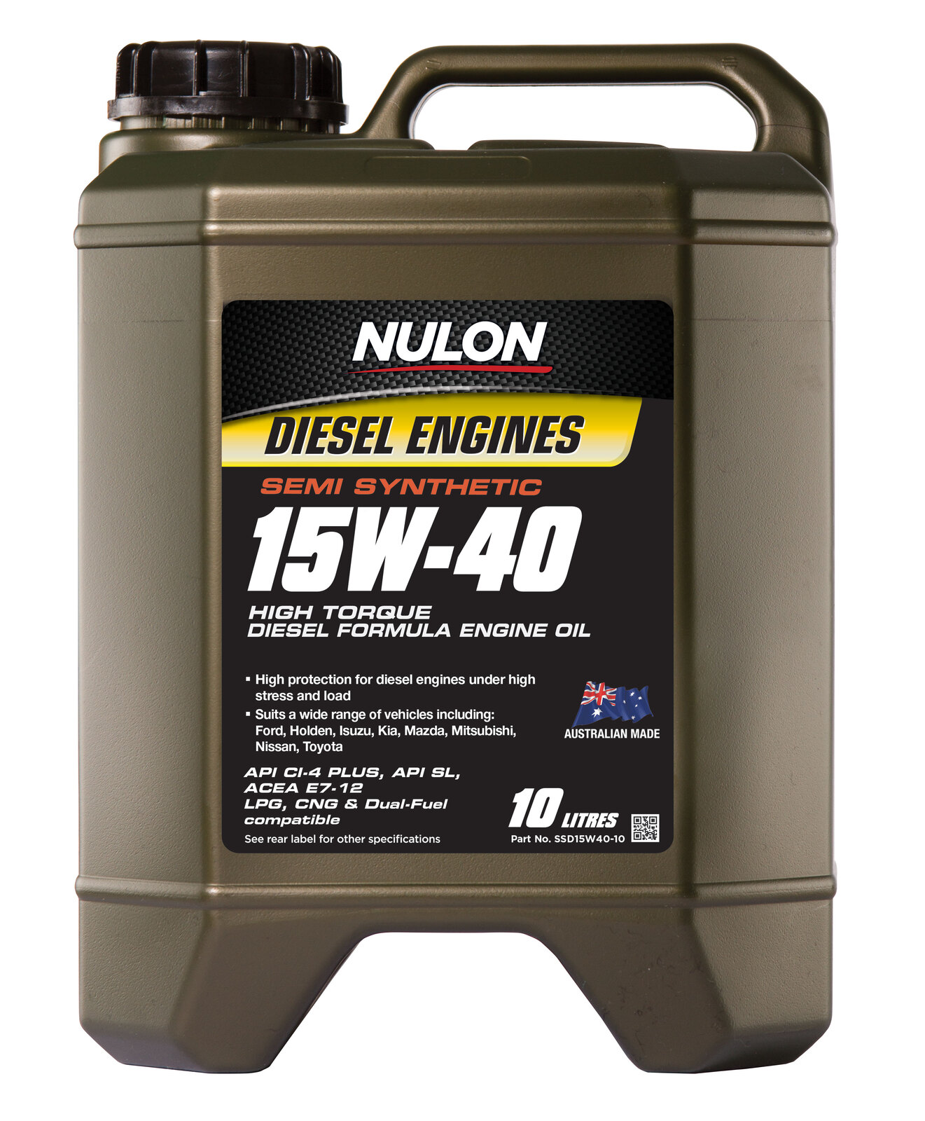 NULON High Torque Diesel 15W40 Engine Oil 10L, Each