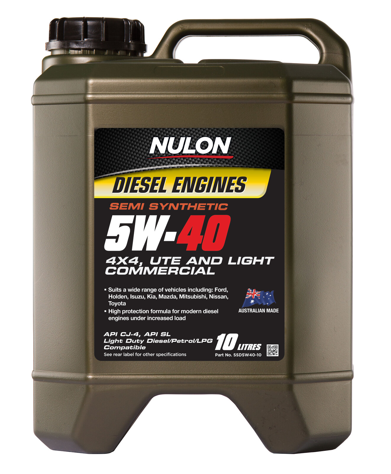 NULON Diesel 5W40 Engine Oil 10L, Each