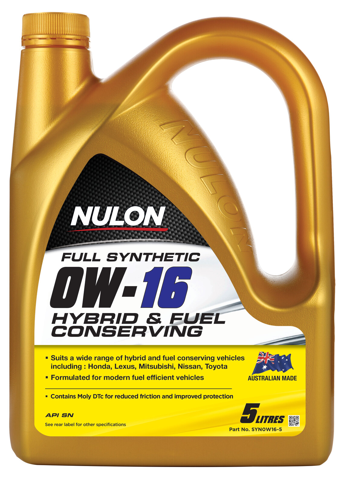 NULON Full Synthetic 0W-16 Hybrid & Fuel Conserving, Each
