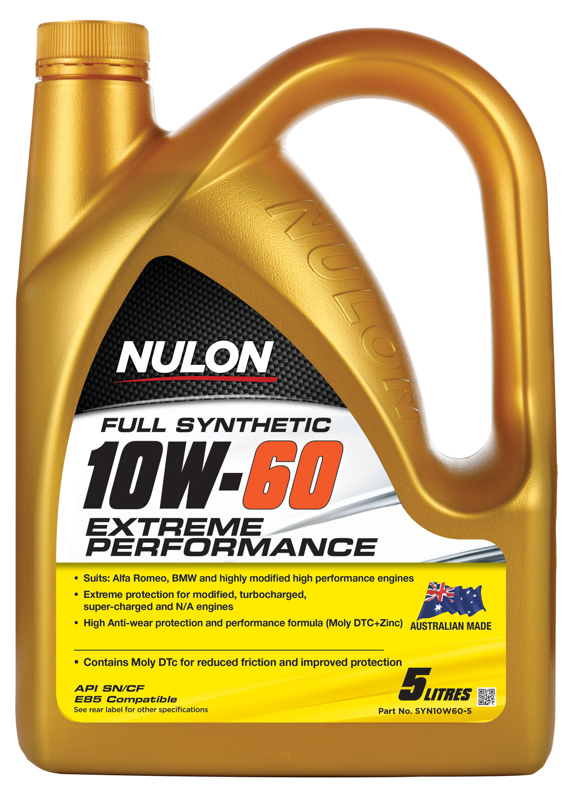NULON Full Synthetic 10W60 Extreme Engine Oil, Each