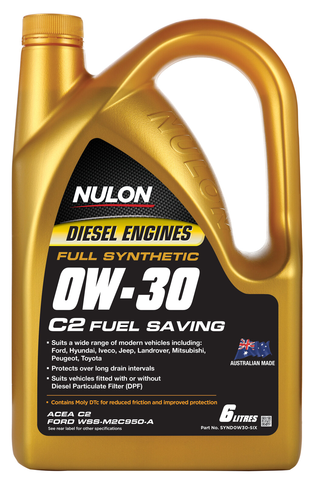 NULON Full Synthetic 0W-30 Fuel Conserving Diesel En, Each