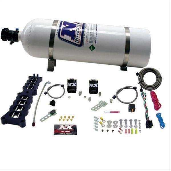 Nitrous System Ford 5.0 Kit 15 lb Bottle Stock Intake Manifold Plate