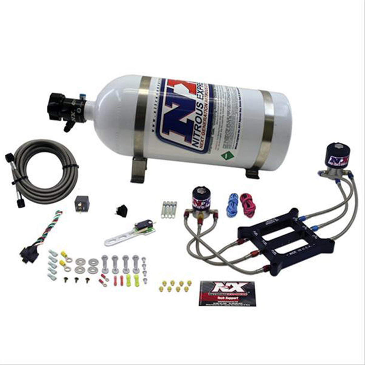 Nitrous System 10 lb Bottle Dominator Titan Plate Kit 100-750 HP Kit