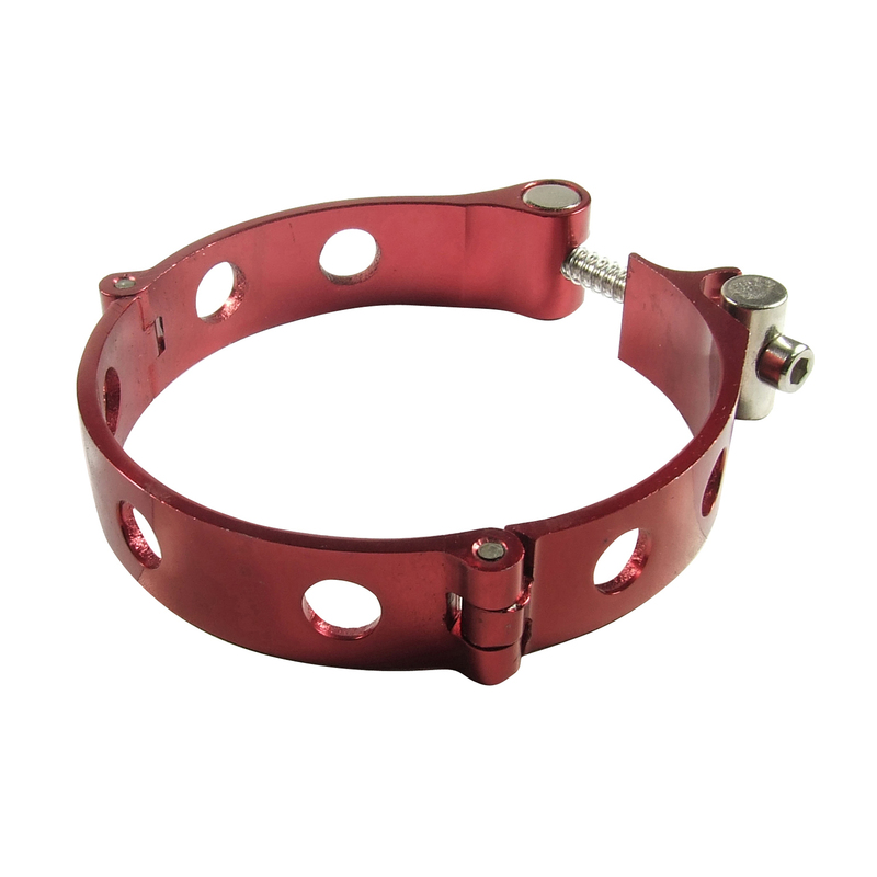 Aluminium Silicone Hose Piping Clamp 2.5' Red