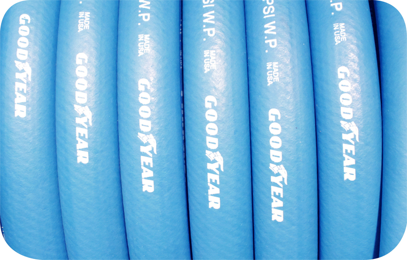 BLUE PUSH ON RUBBER FUEL HOSE -10 PER MT (5/8') GOODYEAR