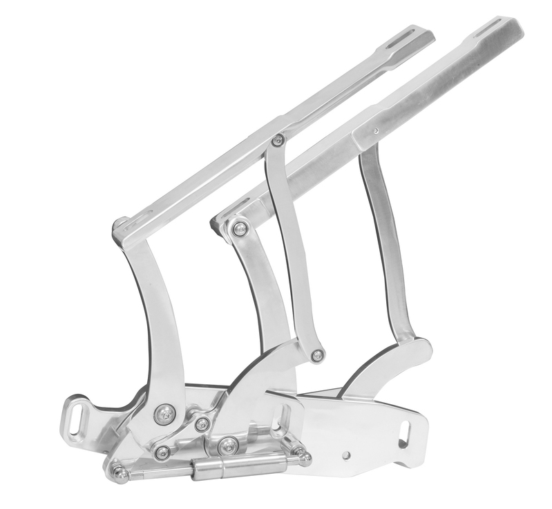 Bonnet Hinge Kit, Billet Aluminium Chev Camaro 67-69, Polished